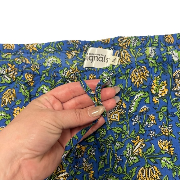 Signals Idika Blue Floral 2 Pc. Women’s Pajama set MULTIPLE SIZES - Picture 8 of 14